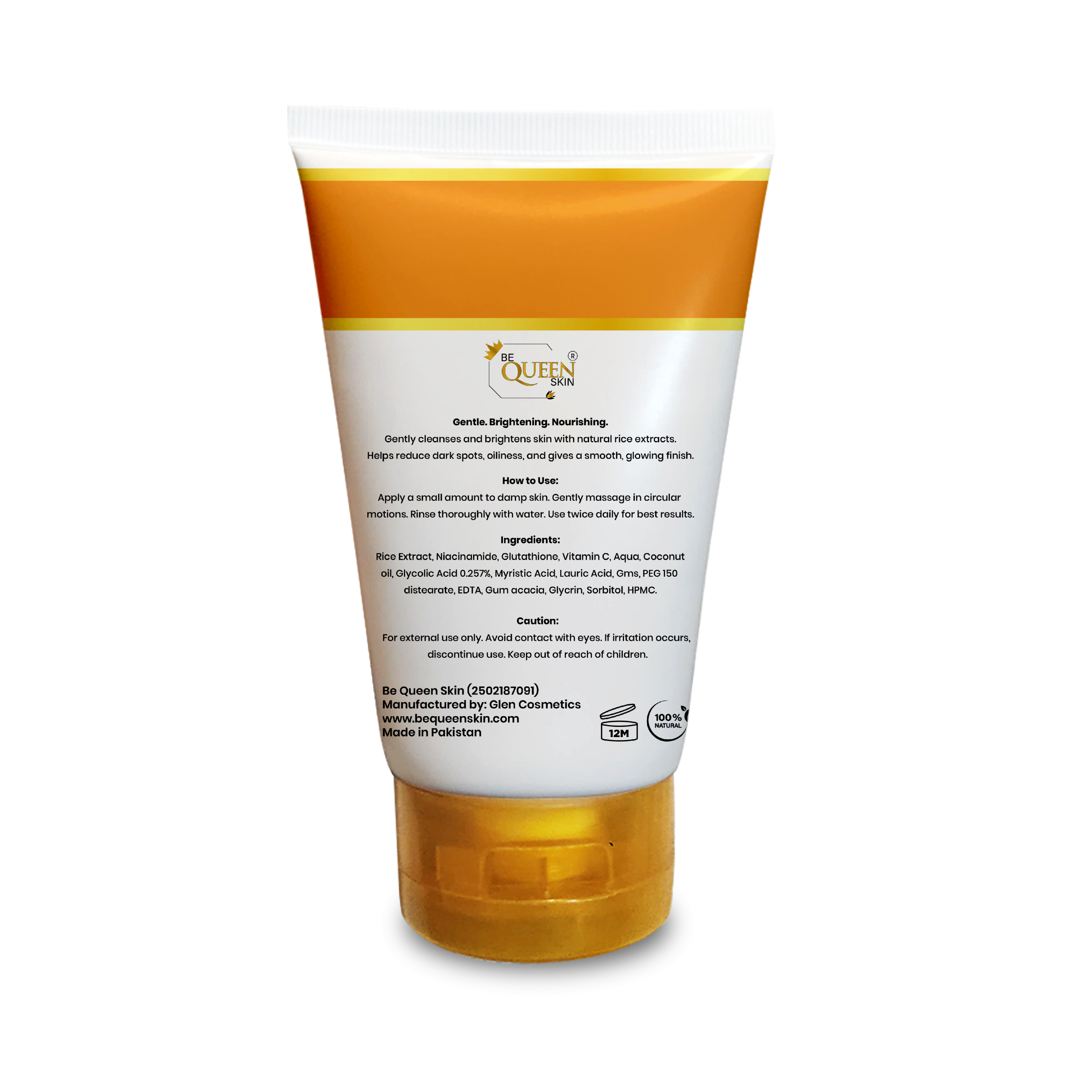 rice facewash | brightening cleanser with niacinamide & glutathione for all skin types (100g) rice facewash | brightening cleanser with niacinamide & glutathione for all skin types (100g)